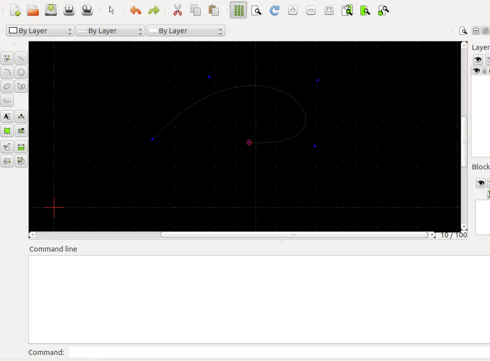 Spline en LibreCAD