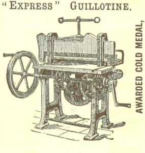 guillotina papel