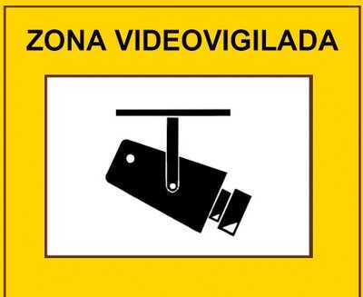 Cartel de Zona Videovigilada